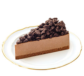 ごろごろクッキーとひんやりチョコムースケーキ