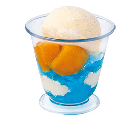 夏のさわやか青空ゼリー