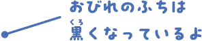 おびれのふちは黒くなっているよ