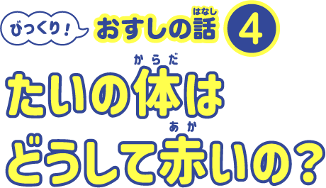 たいの体はどうして赤いの？